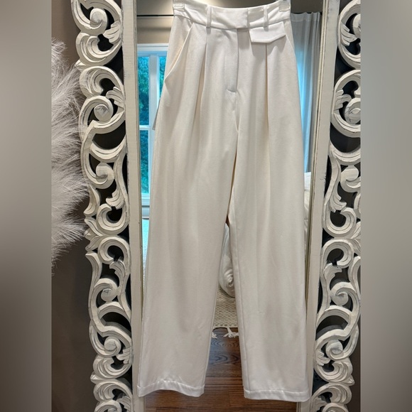 Women’s LPA Carlotta tailored ivory pants- Size XS - Picture 5 of 12